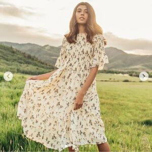 JessaKae Wandering Willoughby Dress Yellow floral